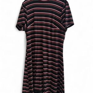 Torrid Black and Red Striped Dress